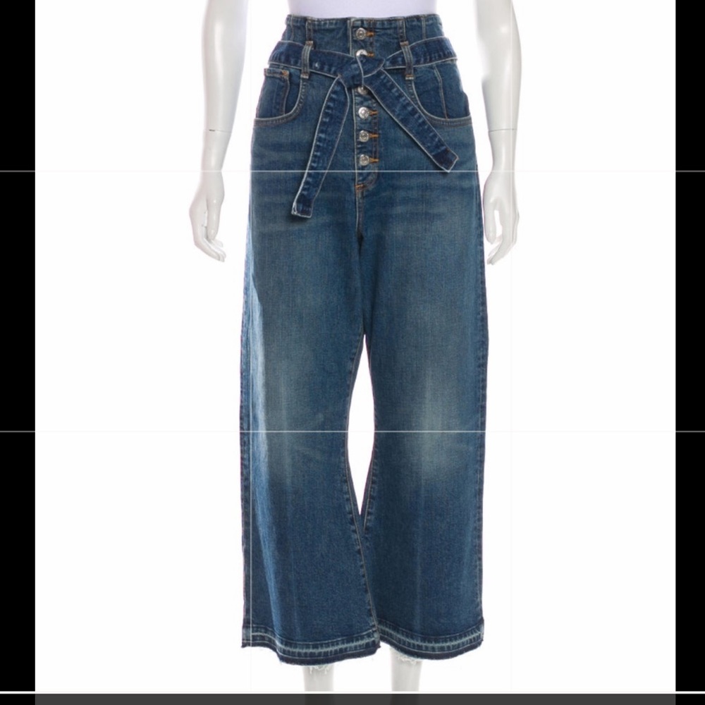 Veronica Beard stretch  high-rise wise leg jean